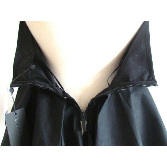 Women's Blouses Designer Kendall & Kylie Black Halter Peplum Style Blouse Large - Picture 13 of 14